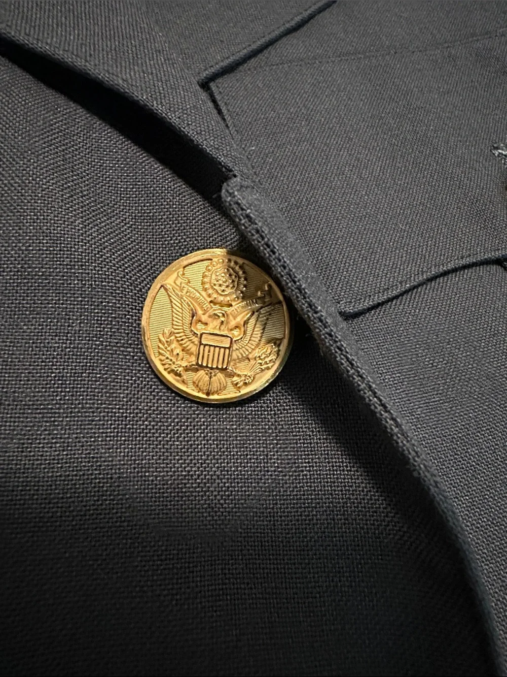Vintage US Army Green Class A Dress Uniform Jacket Wool with Loose Patches